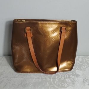 Louis Vuitton Bronze Vernis Tote Bag